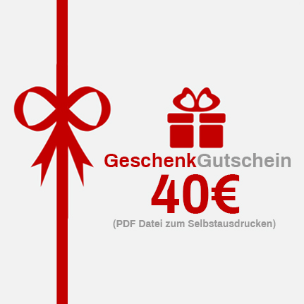Geschenkgutschein als PDF zum Selbstdrucken im Wert von 30 Euro